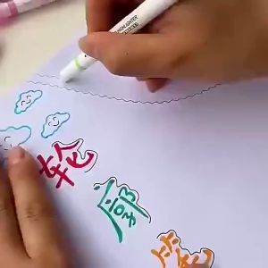 6pcs LINEAR COLOR PEN/Curve Highlighter/panulat ng watercolor