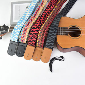  Ukulele Straps Adjustable Ukulele Shoulder Strap Thicken Knit for Children Soprano Concert Tenor Baritone String Instruments