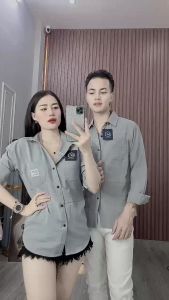 Áo Sơ Mi Vải Đũi Nam Nữ Cực Mềm Cực Mát Họa Tiết Bắt Mắt - NHÂN MÃ CLOTHER