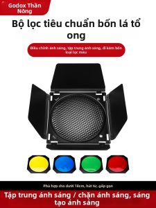 Falcon Eyes | Bộ Mềm Hóa Ánh Sáng Softbox Có Lưới Tạo Hình Hexagon Dùng cho Giá Đỡ Bowen Chuẩn