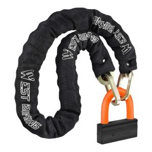 West Biking | Heavy Duty Extended Anti-theft U-shaped Chain Lock