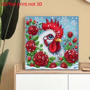 1 Bộ Tranh Kim Cương 2D Hình Động Vật Trên Vải Không Khung Kim Cương Hình Tròn & Hình Dáng Đặc Biệt Dùng Làm Tranh Tự Làm Hoặc Quà Tặng