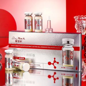 Damonae Birds Nest Placenta Live Cell Essence Collagen Liquid Moisturizing Nourishing Anti-Wrinkle Tightening Repair Facial Serum