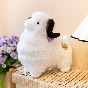 QIAOSHANG | Cute Lifelike Ram Plush Toy