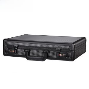 Casual Aluminum Alloy Mens Briefcase Handheld Travel Computer Case Business Lawyer 16 Inch Password Lock Briefcase