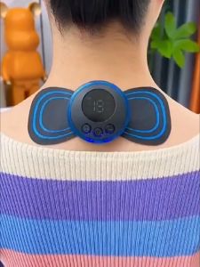 เครื่องนวดคอ 8 โหมด EMS บรรเทาอาการปวดกล้ามเนื้อกระดูกสันหลัง แผ่นนวดไฟฟ้า แผ่นนวดคอไฟฟ้า