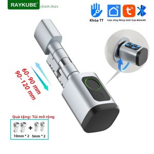 RAYKUBE V1 Khóa Vân Tay Thông Minh Bluetooth Có Thể Điều Chỉnh TT Lock Với Mật Khẩu Ứng Dụng Mở Khóa Thẻ RFID Cho Thép Gỗ Cửa Đồng Thau