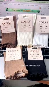 Tất Vớ Nữ Cổ Bèo Nhún ULZZANG STYLE HÀN QUỐC Tất Cổ Cao Vớ Trơn Nam Nữ Camcamvintage