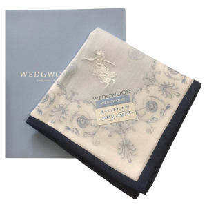 WEDGWOOD Artistic Handkerchief Square Scarf  Style Gift for Best Friend And Sister Fashionable Accessories