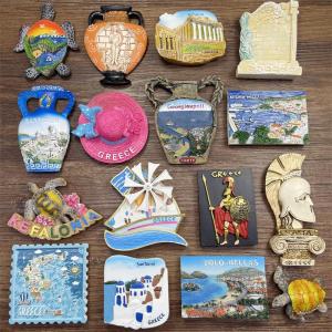 3pcs Santorini Zakynthos Travel Souvenir Landscape Decorative Magnet Stickers for Fridge Home Decorations Chinese Origin