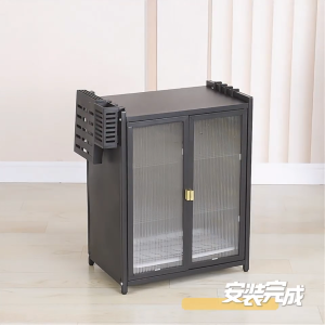 AUMU 2/3Layers Carbon Steel Dish Rack Organizer Cabinet Plates Organizer Storage Kitchen Storage Cabinet