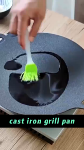 28/30/34cm Grill Pan Non-stick Korean BBQ Grill Pan Barbecue Outdoor Kitchen Non-stick Pan FryingPan