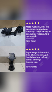 Baru Holder Hp Mobil 4 In 1 / Car Holder / Dudukan Handphone Universal Original Bisa Potrait Landscape 360 Derajat