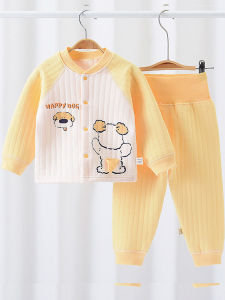 Bộ Quần Áo Cho Bé Trai Ngoài Quần Áo Dày Dặn Em Bé Mùa Thu Mùa Đông Cotton Vải Bông Polyester Nguyên Chất Cotton Vải Bông Phong Cách Hàn Quốc Em Bé Trang Phục 6-12 Tháng