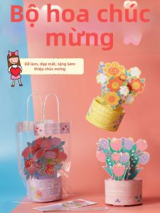DIY Gift Set for Teachers Day with Carnations and Shining Cards