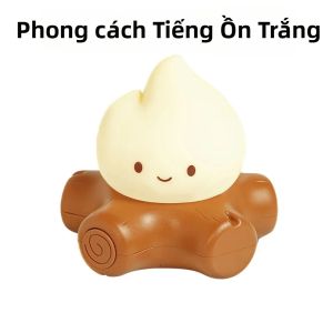 Đèn Ngủ LED Sáng Tạo Hình Ngọn Lửa Trại Với Đèn Tạo Không Khí Tiếng Ồn Trắng Đèn Trang Trí Phòng Đèn Để Bàn Cho Trẻ Em Món Quà Giáng Sinh Hoặc Sinh Nhật Hoàn Hảo