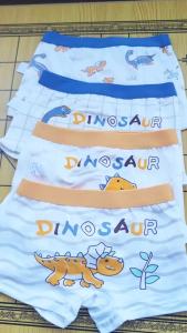 Boys Underpants Cotton Boxer Briefs 4Pcs Multiple Dinosaur Prints A-Class Soft Breathable Kids Clothing Children Underwear