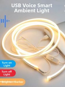 Voice Controlled Self-Adhesive LED Strip Light Remote Dimmable