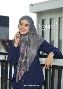Poppy series by arabelle scarf terbaru terlaris jilbab hijab kerudung segiempat original by arabelle scarf hijab branded murah by arabelle scarf hijab segiempat bahan signature voal by arabelle scarf