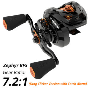 KastKing Zephyr Bait Finesse System BFS Baitcasting Fishing Reel 4.5KG 7 Ball Bearings 7.2:1 Gear Ratio Carbon Fishing Coil