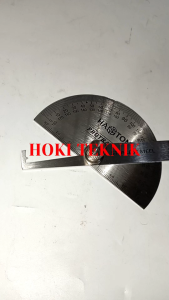 Penggaris Busur Derajat Protractor Stainless Hasston