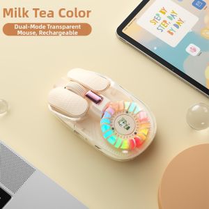 B.O.W | Wireless Bluetooth Dual-Mode Quiet Transparent Mouse