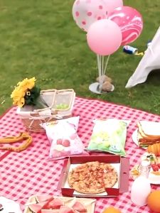 Korean ins style picnic mat family size large size Portable Outdoor Picnic mat foldable camping Picnic Rug Travel Camping Beach Mat moisture-proof Thick easy to store easy to clean double-sided effective waterproof encryption thickened Oxford cloth