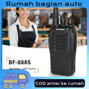(Ada Stok Dikirim dari Jakarta) Baofeng 888s Baru Asli 2023 Walkie Talkie Jarak Jauh 10km(Max) 2800mAH HT UHF 2 Units Handy Talky Waterproof Portable With Charger