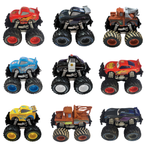 Disney Pixar Cars Metal Offroad Big Wheel Lightning McQueen Sheriff Black Storm Jackson Cruz Mater Đồ Chơi Dành Cho Trẻ Em Quà Tặng Giáng Sinh
