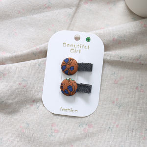 Fall Childrens Floral Button Hair Ties Baby Hair Clips Girls Hair Accessories Korean Style Kids Headwear Fabric Hair Bands