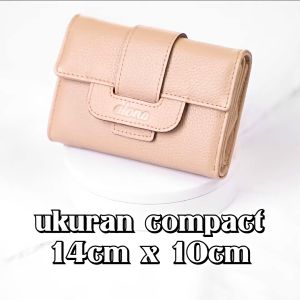Alona Leather - Marinka Dompet Wanita Kulit Asli Mini Lipat Slot Kartu Banyak Model Kecil Lucu Kulit Sapi