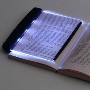 1 PCS Rechargeable Flat LED Book Light For Reading In Bed Ultra Thin Wireless Bookmark Lamp Panel For Night Use Page Illuminator