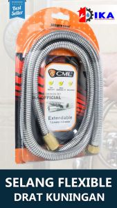 Selang Shower Fleksibel Flexible Ujung Kuningan - CAMEL 150MM 1.5M 15 Meter