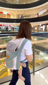 Địu em bé gắn phía trước ZUNDU là dụng cụ tiết kiệm sức lao động cho trẻ sơ sinh địu trên lưng