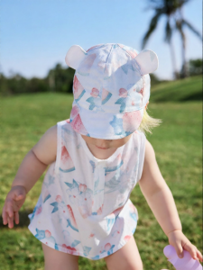 Usbettas | Sun Protection Bamboo Cotton Infant Cap