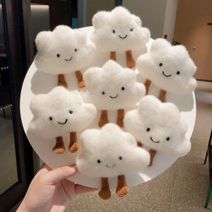 Cute Cloud Doll Brooch Pin Soft Plush Fashion Accessory Womens Bag Apparel Versatile Adorable Cartoon Korean Style Pin