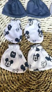 12pcs Sarkaki Sarung Tangan & Sarung Kaki Bayi Newborn