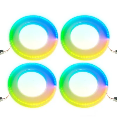 Đèn Nội Thất Ô Tô RGB 18 Trong 1 64 Màu Dải Sợi Quang Acrylic Symphony Đèn Trang Trí Tạo Không Khí Với Điều Khiển Bằng Ứng Dụng
