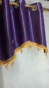 Atasan gorden model terbaru gorden poni atas pintu tirai pendek rumbe manik-manik hati