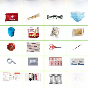 Wall-Mounted Multi-Layer Medicine Storage Box Emergency First Aid Kit with Lock for Kindergarten School Hospital Office Use