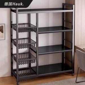 Kitchen Multi-layer Storage Rack Stand Vegetable Storage Home Multi-functional Snack Miscellaneous Goods Shelf Carbon Steel