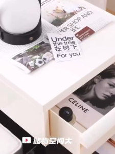 ❣️SPACEIDEAS❣️ 3/5 Tiers Stackable ABS Portability Rotating Drawer Organizer Coffee Table Bedside Table Sofa Side Table/Bedside Table/Bedside Nightstand Bedside End Table/Sofa Side Table/Bedroom Side Table/Coffee Table Tea Table Sofa Table End Tables