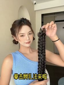 Tóc giả tết thắt bím JQ36 💖FREESHIP💖 tóc tết thắt bính tóc giả thắt bím Sỉ 22k