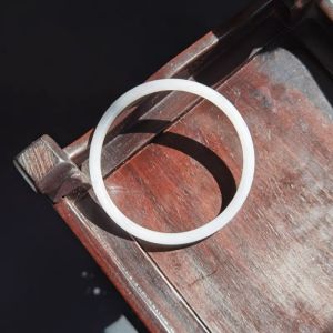 Vintage Glass Imitation Jade Bracelet Student Fashion Accessory Chime-When-Moved Bangle for Female Friends Traditional Hanfu Jewelry