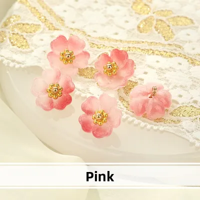 Beautifull New Chinese Five-Petal Flower Buttons Lacquer Ancient Style Cheongsam Hanfu Button Accessories for Clothes And Skirts