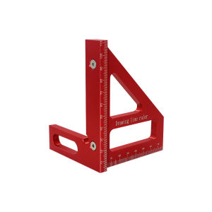 Thước Đo Góc Đa Năng Bằng Nhôm Thước Tam Giác Thước Đo Góc Nghiêng Thước Đo 3D Dụng Cụ Đo Lường Đa Góc 45/90 Độ Dùng Trong Nghề Mộc