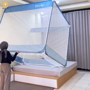 Medoga Kelambu Tidur Polos Anti Jatuh Anti Nyamuk Bayi Anak Dewasa Bedrail Aman