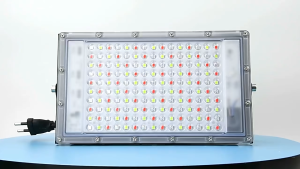 ไฟสปอตไลท์ RGB 50W 100W 220V กันน้ำ IP65 ปรับสีได้หลายโหมด พร้อมรีโมท และสายไฟ EU ความยาว 1.8 เมตร เหมาะสวน ประตูรั้ว และผนังบ้าน