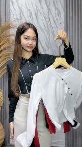 SHINE FASHION - VIVI TOP ATASAN KIMONO WANITA / BLOUSE KIMONO -PN