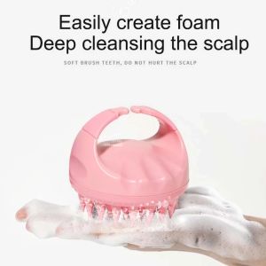Baby Bath Massage Brush Shampoo Massage Silicone Comb Scalp Antipruritic Brush Mini Hair Brush Daily Use Accessories